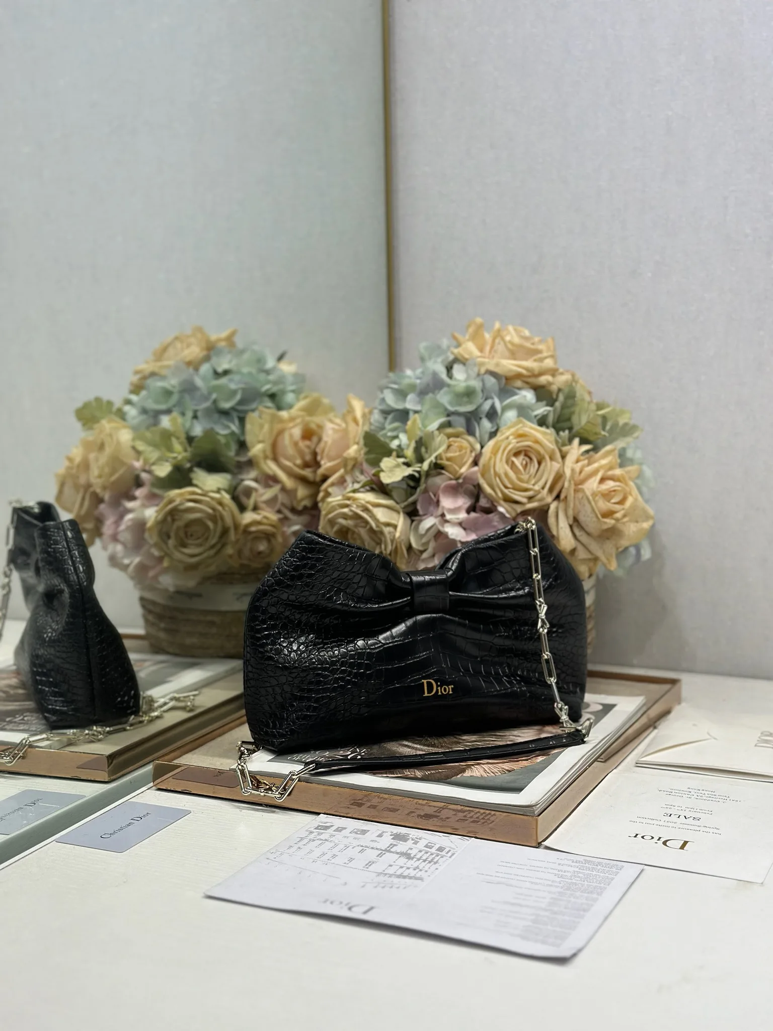 迪奥0714 2026春夏新款链条包 女士斜挎包 - 细节图 2