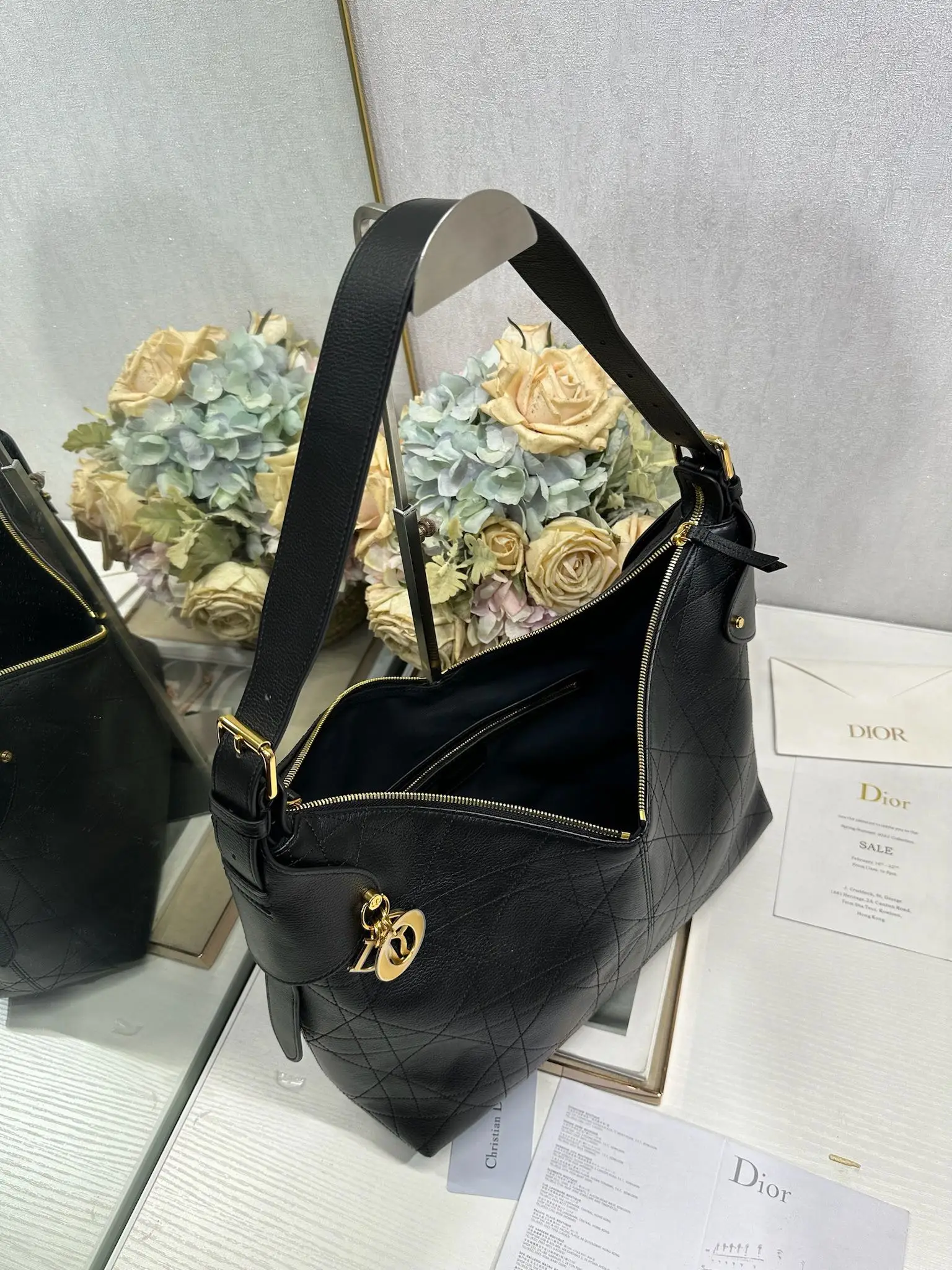 Dior 2844 Early Ivy Plaid Lambskin Handbag Women s Shoulder Bag - Detail view 7