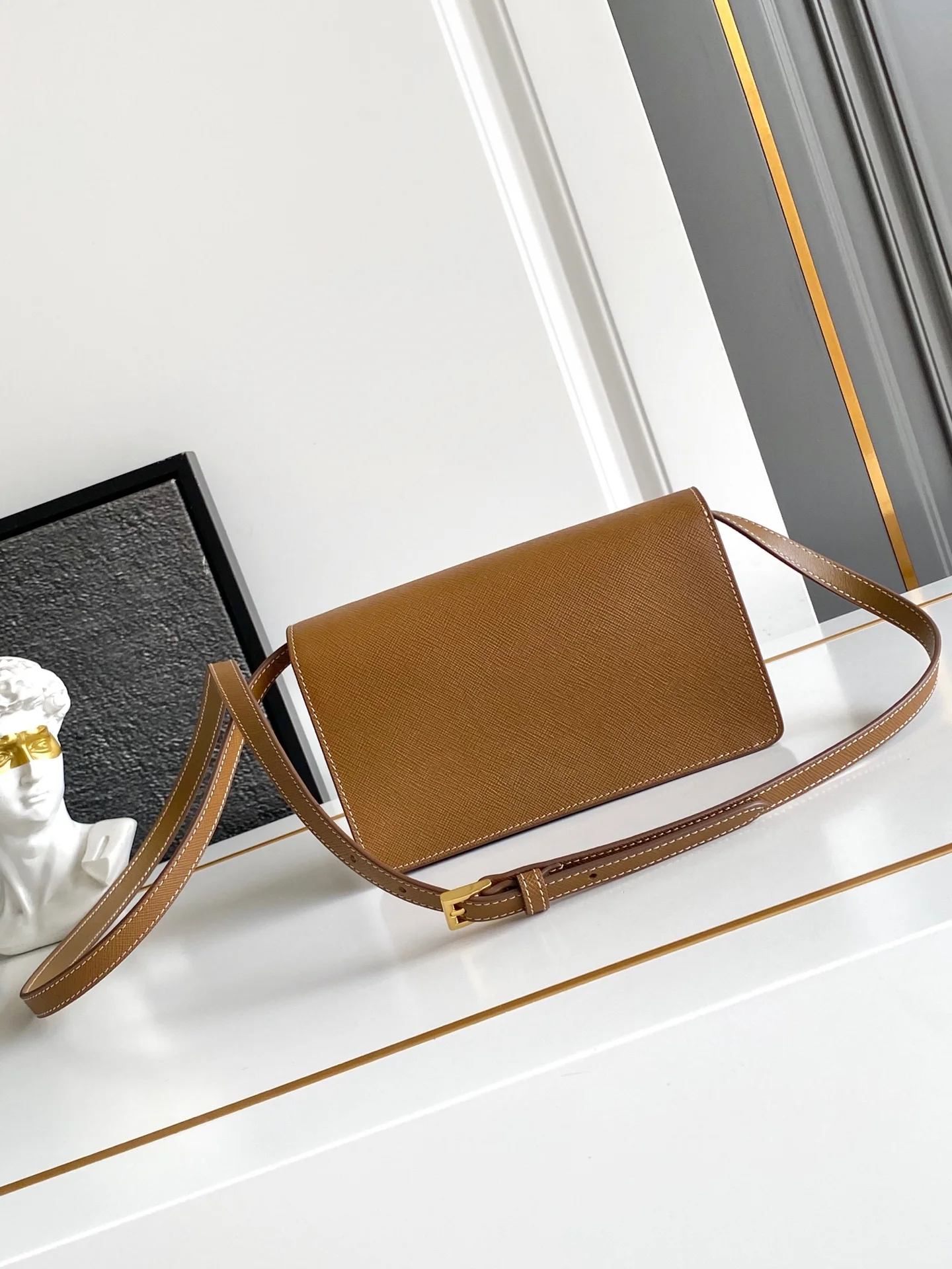 Prada 1BD386 New Leather Mini Handbag Women s Crossbody Bag - Detail view 3