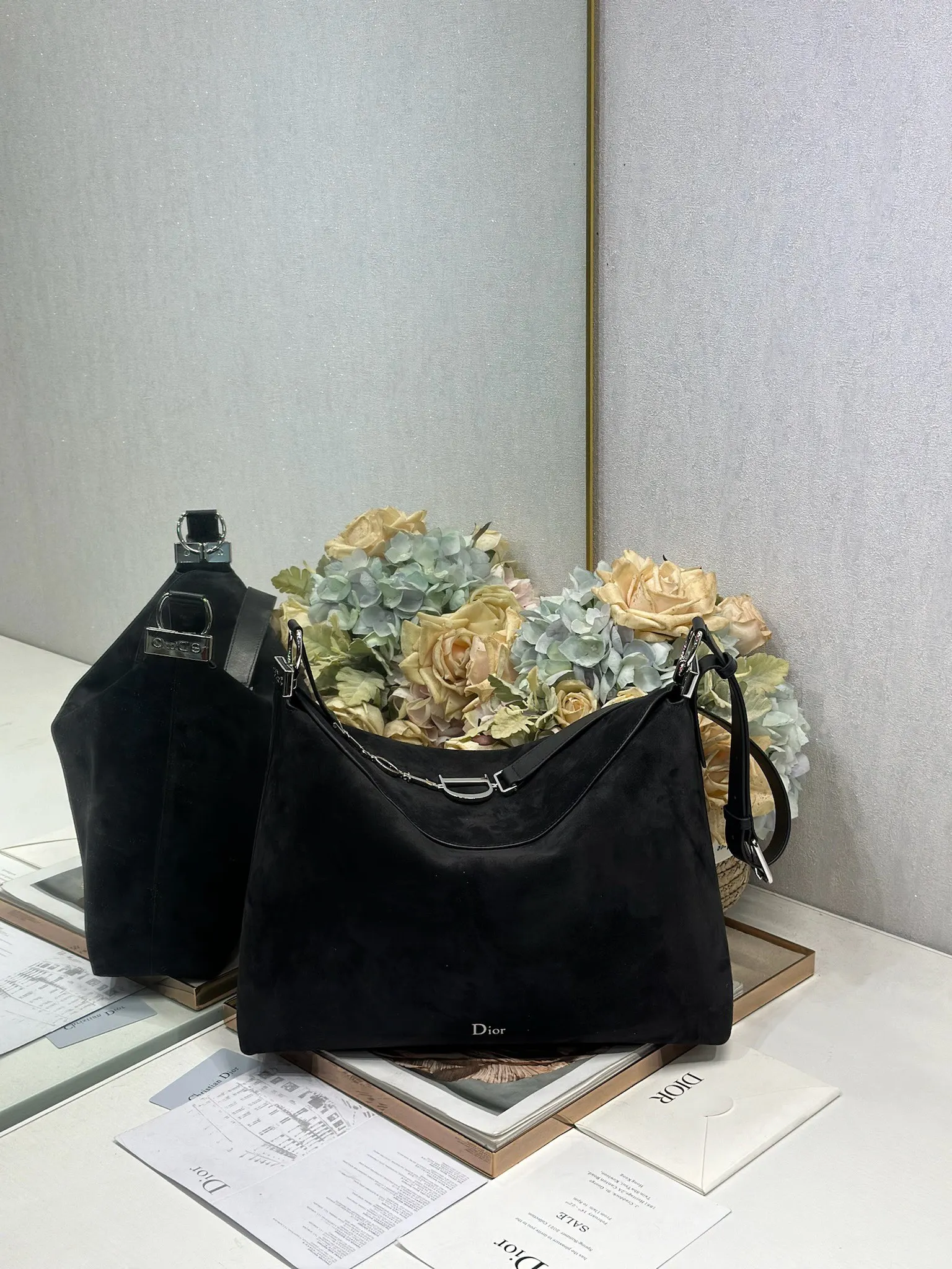 迪奥1414 春夏拼色小号手袋 女士单肩包