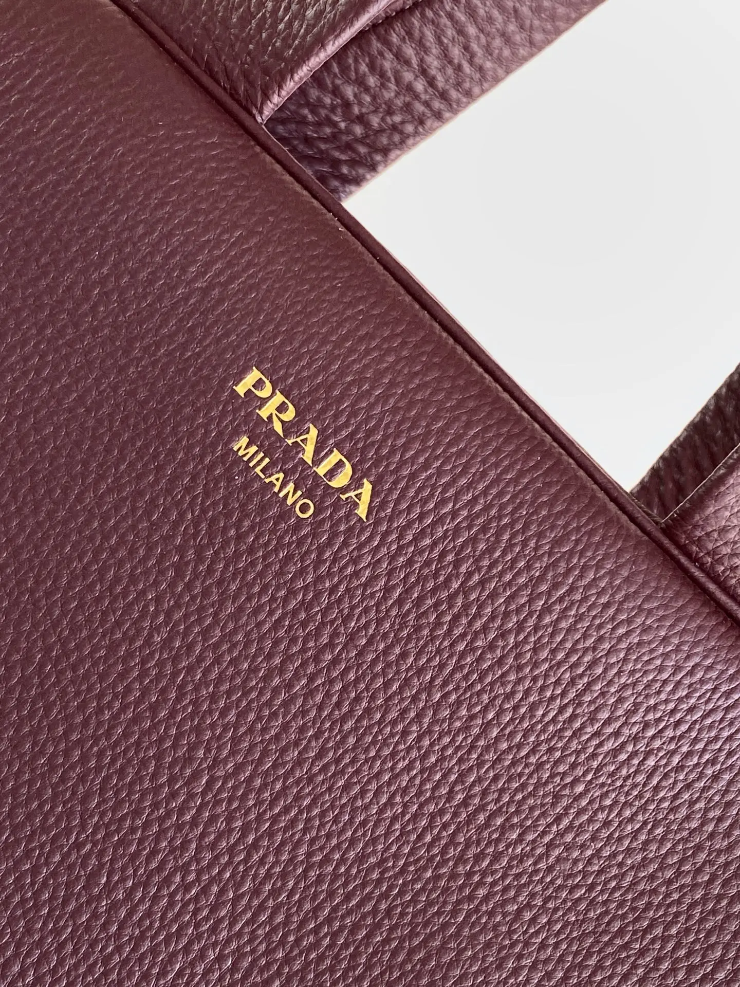 Prada 1BB149 Natural Grain Leather Handbag Women s Crossbody Bag - Detail view 5