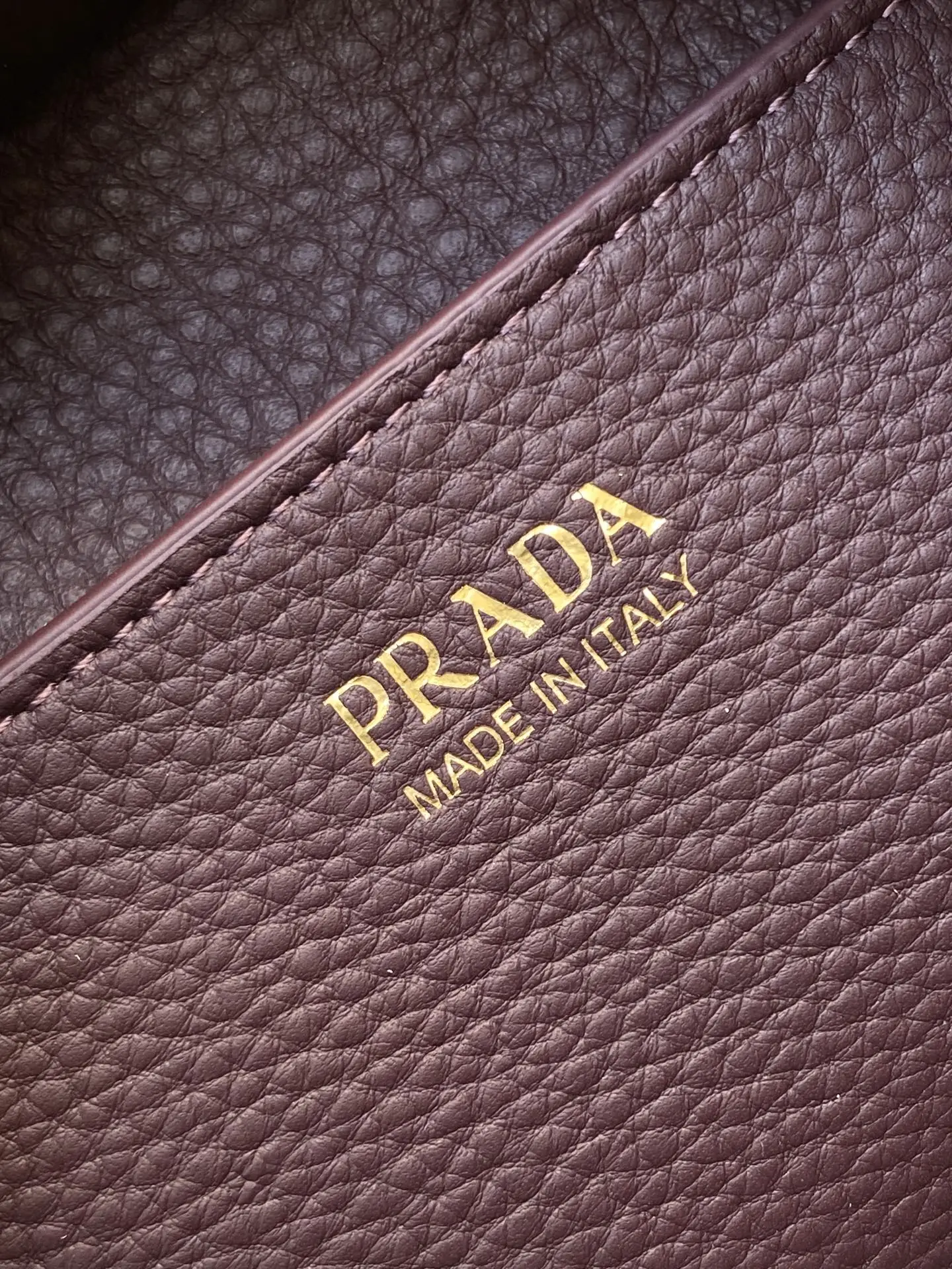 Prada 1BB149 Natural Grain Leather Handbag Women s Crossbody Bag - Detail view 9