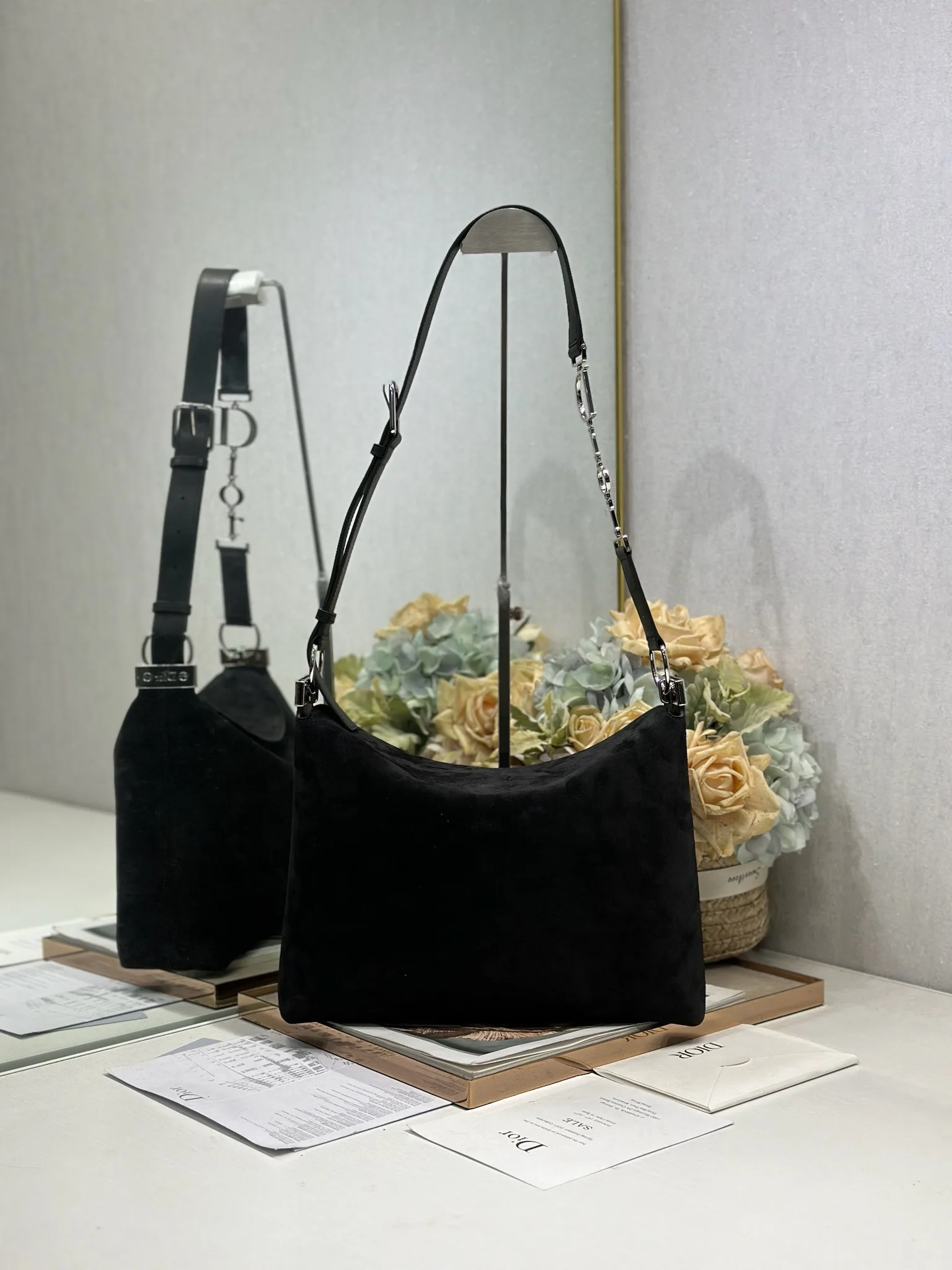 Dior 1412 Spring and Summer Color-Block Small Handbag Women s Shoulder Bag - Detail view 3