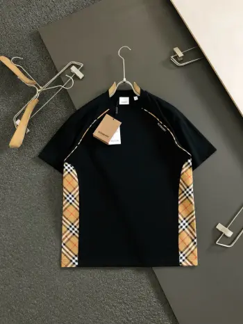2026 Spring/Summer Plaid Splicing Short Sleeve