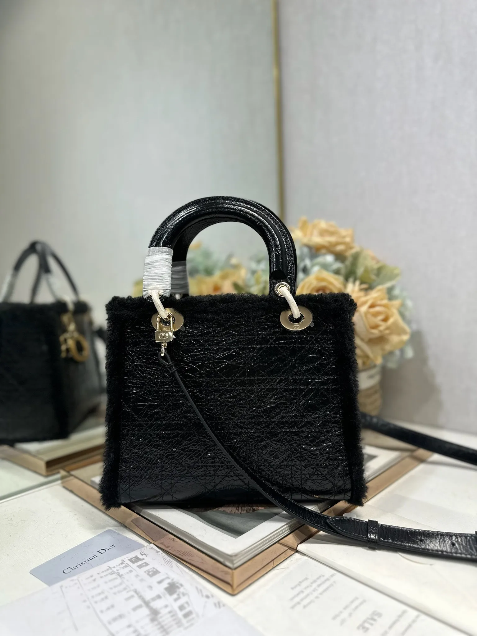 迪奥0565 戴妃四格手袋 女士斜挎包 - 细节图 3