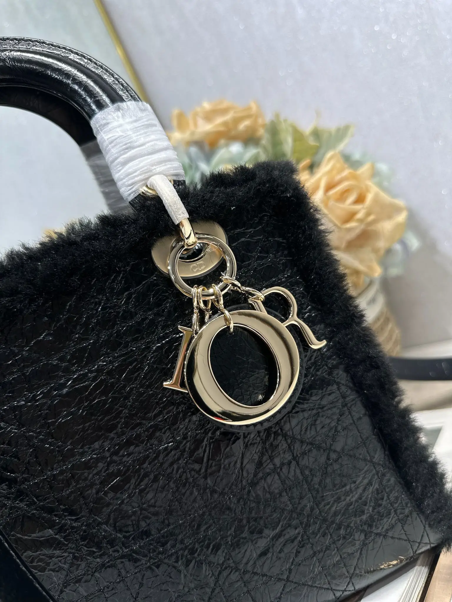 迪奥0565 戴妃四格手袋 女士斜挎包 - 细节图 4