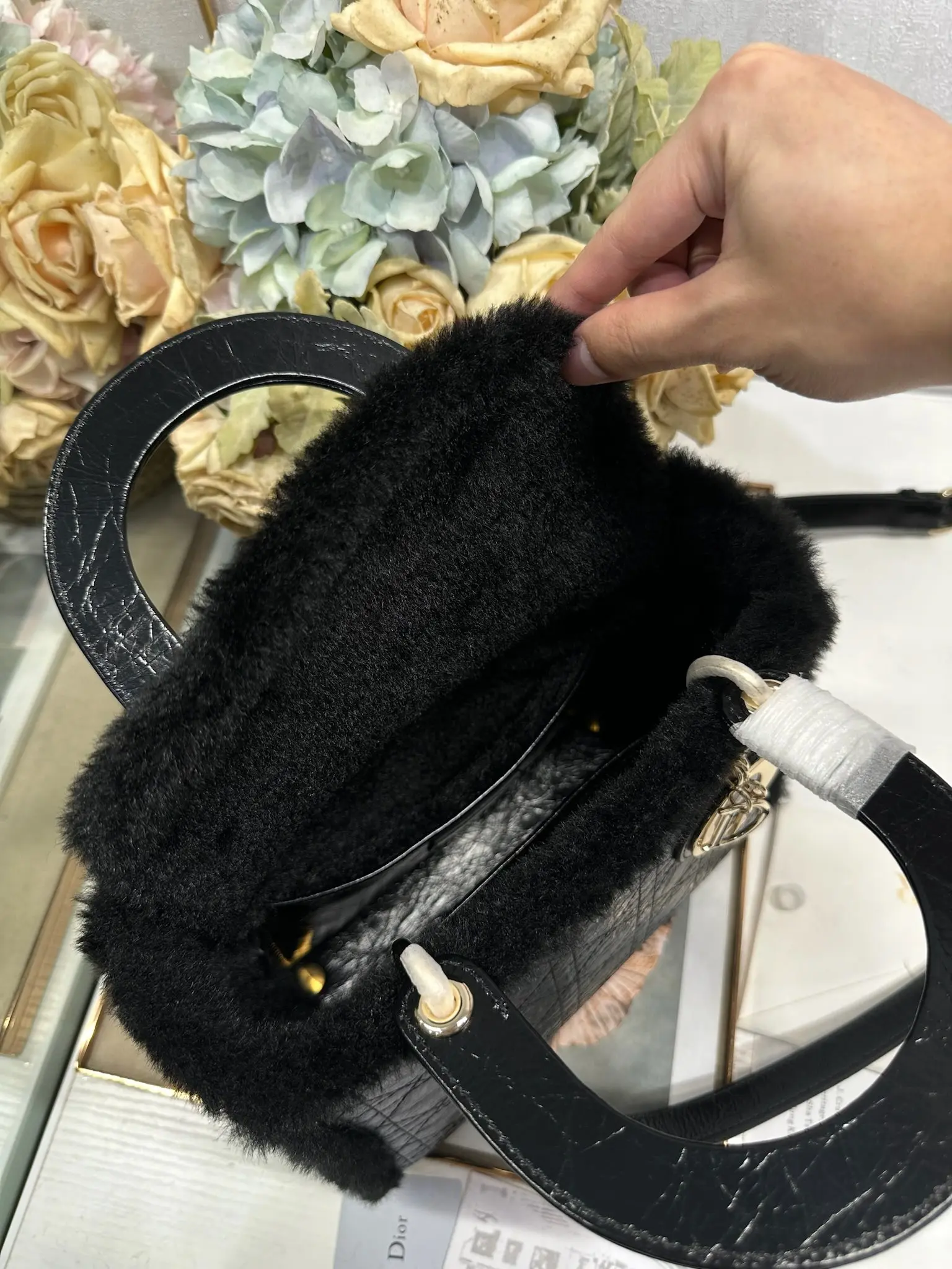 迪奥0565 戴妃四格手袋 女士斜挎包 - 细节图 8