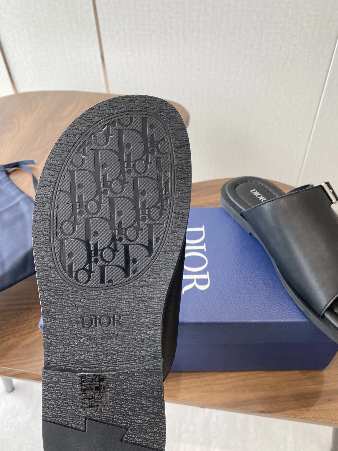 迪奥25ss 春夏最新款 男士超轻发泡大底 凉拖 - 细节图 9