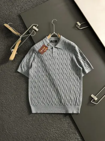 2026 Wool Cable Knit Short Sleeve