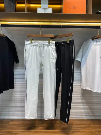 男士立体浮雕CD徽标时尚休闲长裤