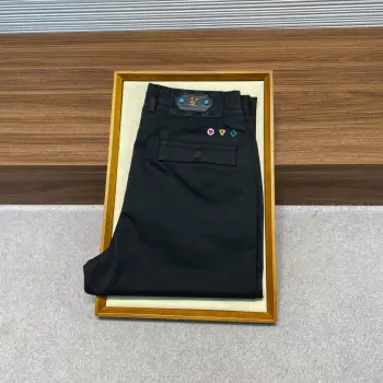 男士三花刺绣标识商务休闲百搭休闲长裤