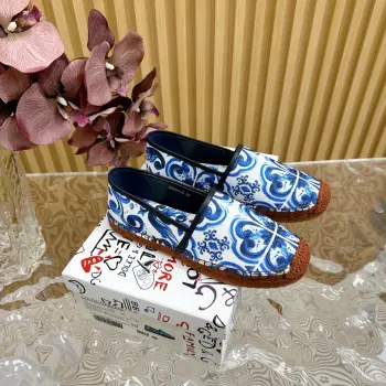 高版本麻底印花渔夫鞋