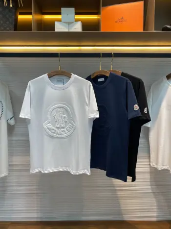 Unisex 3D Towel Embroidered Logo Pattern Casual Short Sleeve T-Shirt