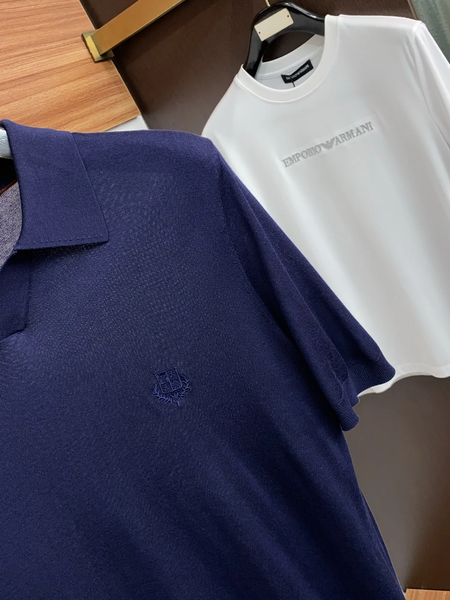 Loro Piana Men s Short Sleeve Polo Shirt - Detail view 4