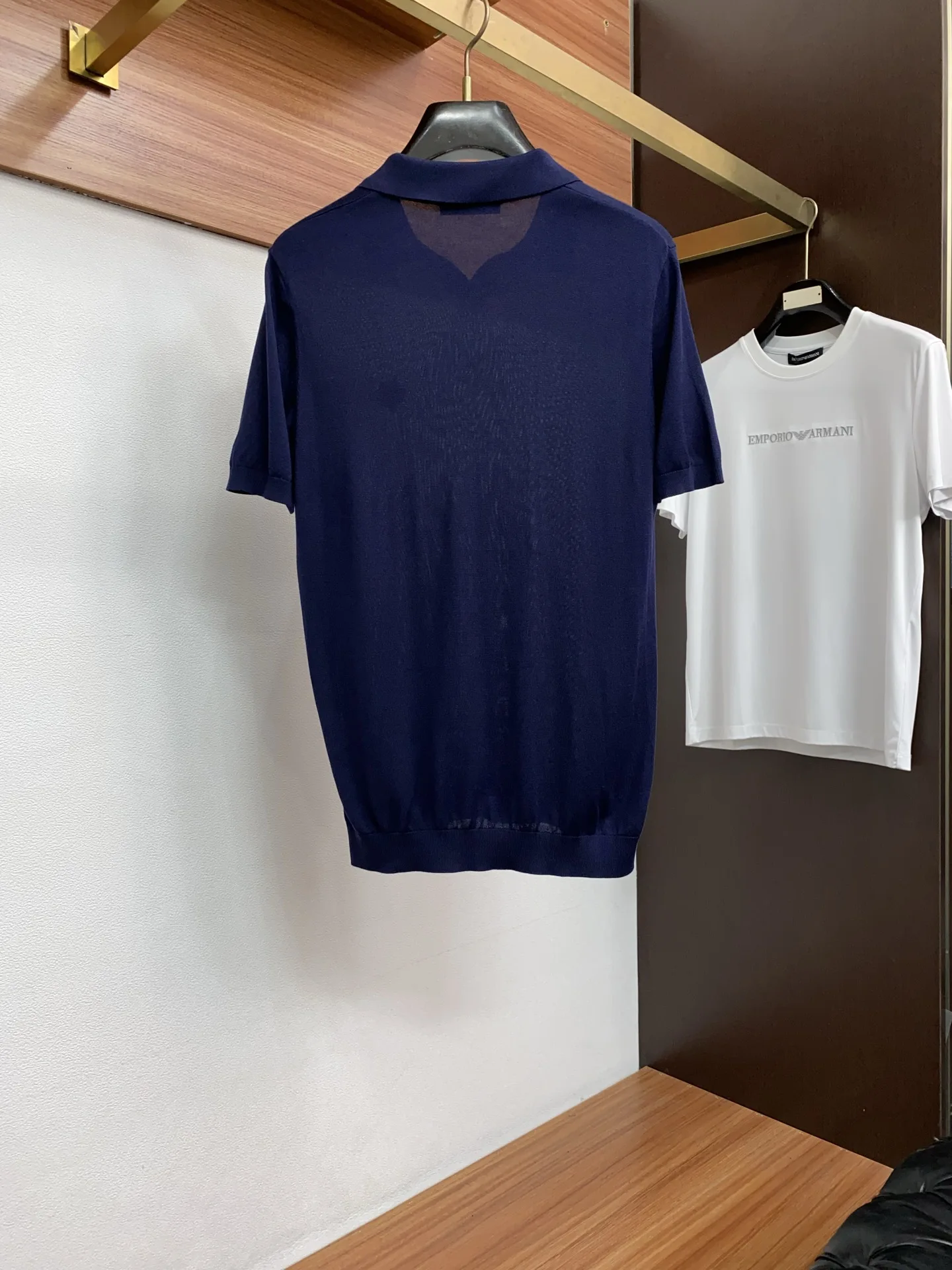 Loro Piana Men s Short Sleeve Polo Shirt - Detail view 10