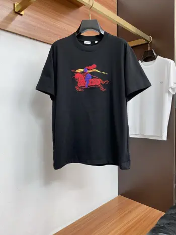 新工艺logo纯棉质微阔版圆领男士短袖T恤
