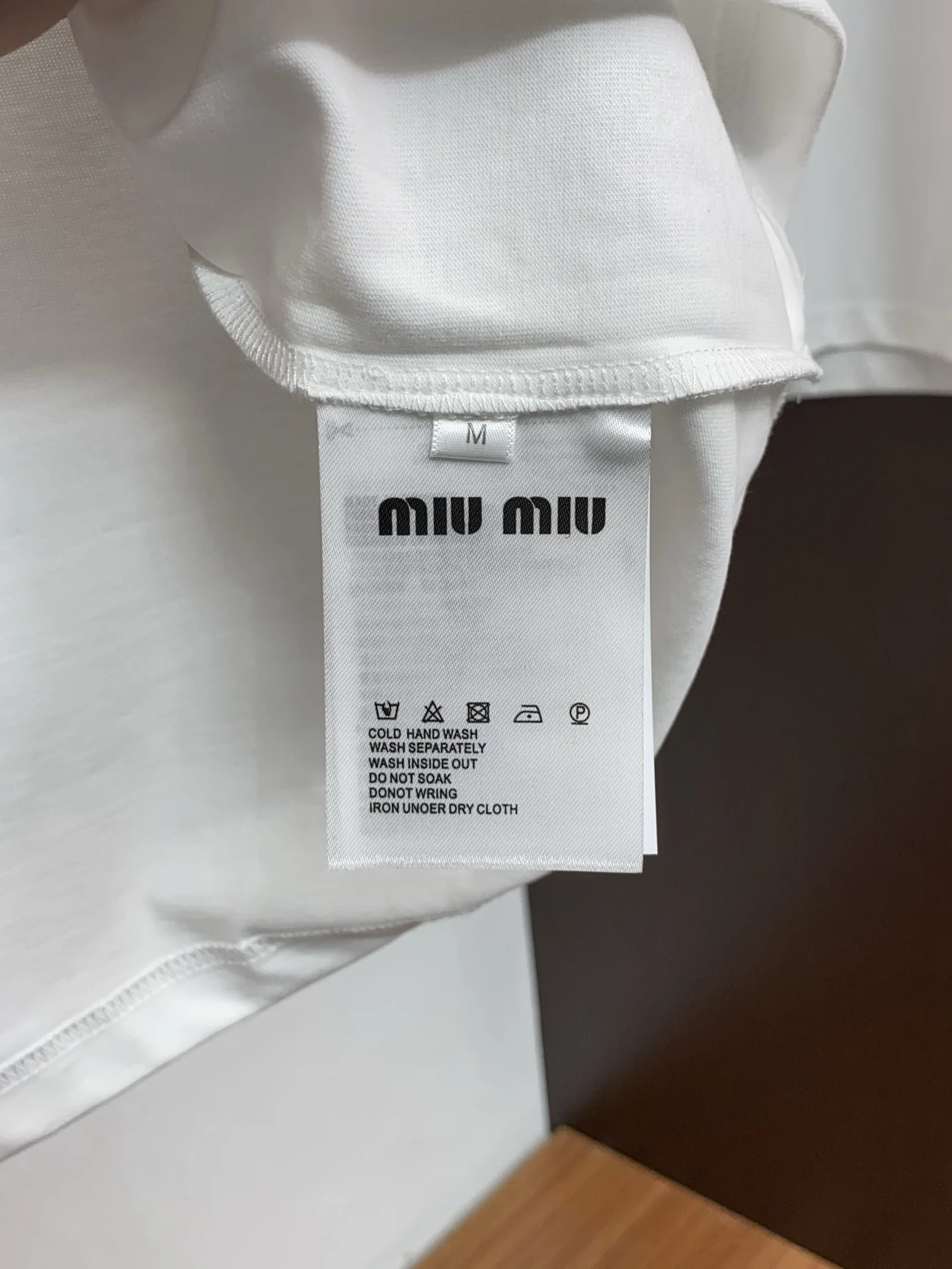MIU MIU Round neck men s short sleeve T-shirt - Detail view 6