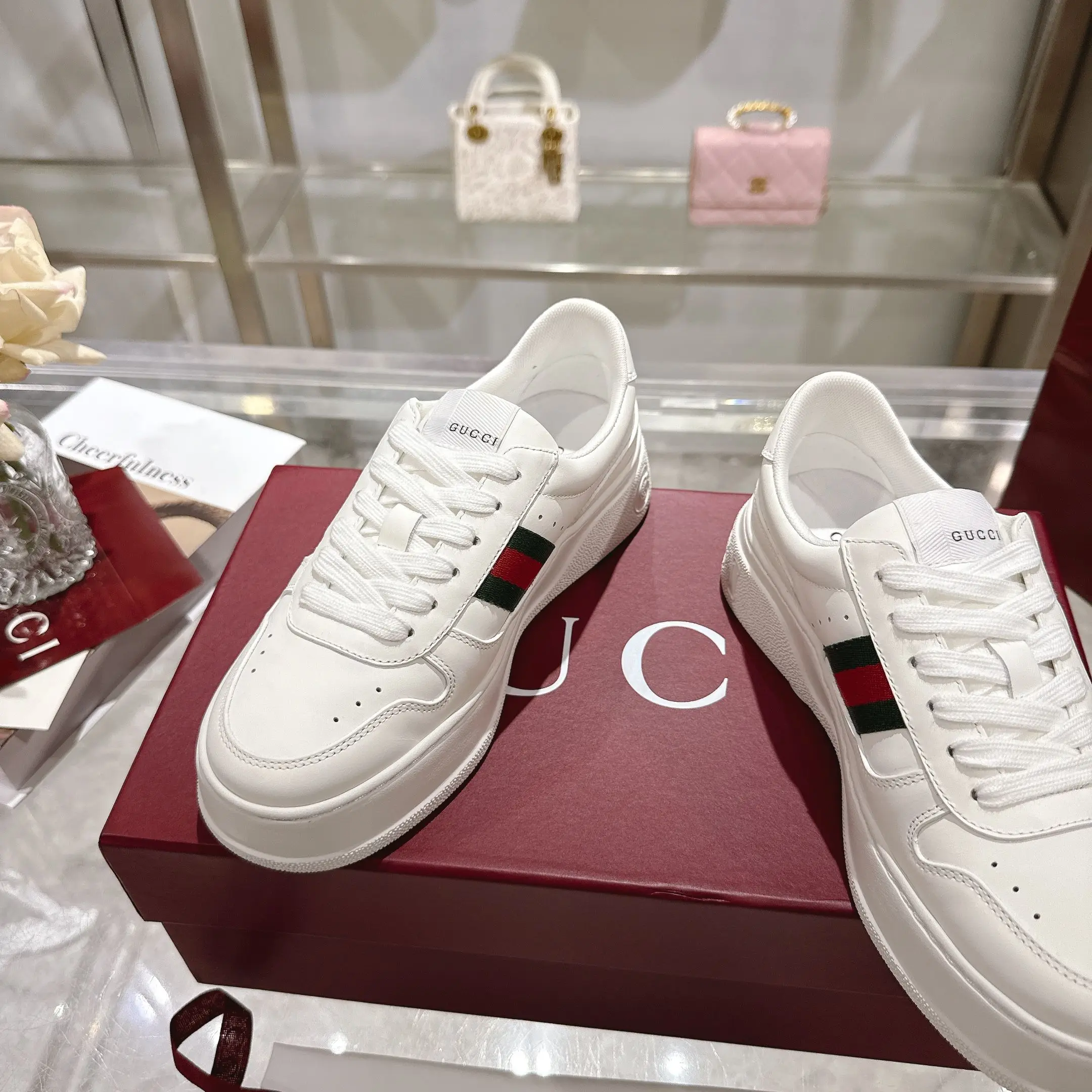 Gucci Increase height by 4CM, latest couple s thick-soled biscuit shoes. - Detail view 4