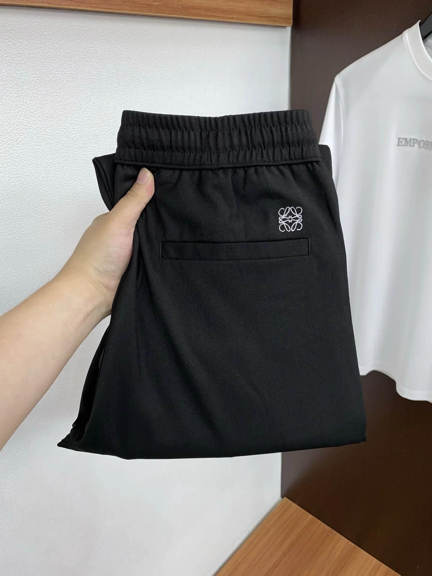 罗意威男士棉麻休闲裤 - 细节图 1