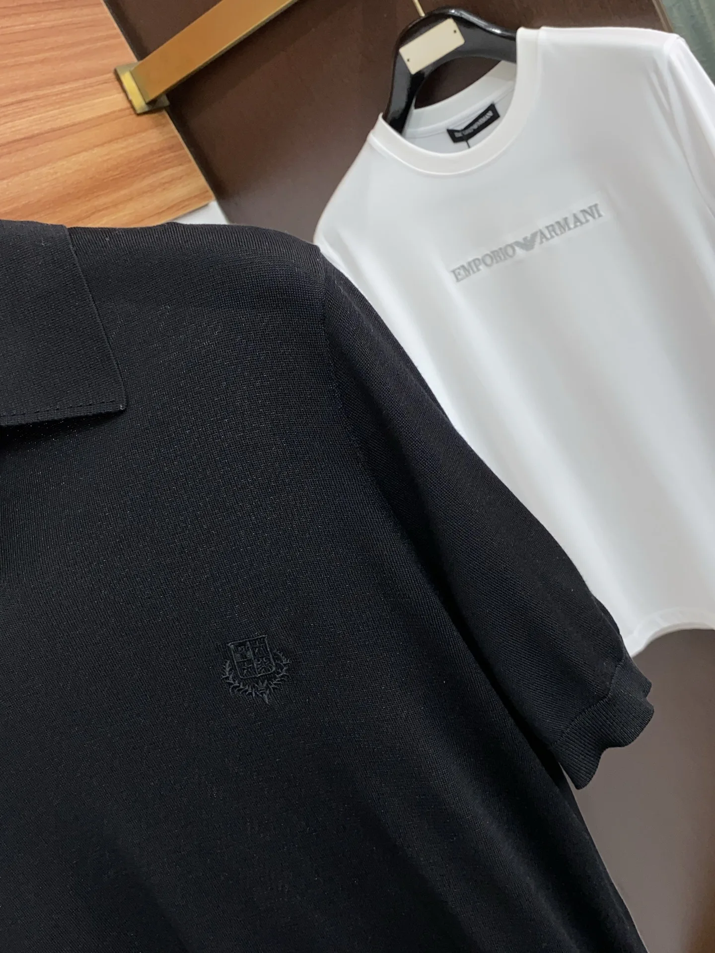 Loro Piana Men s Short Sleeve Polo Shirt - Detail view 4