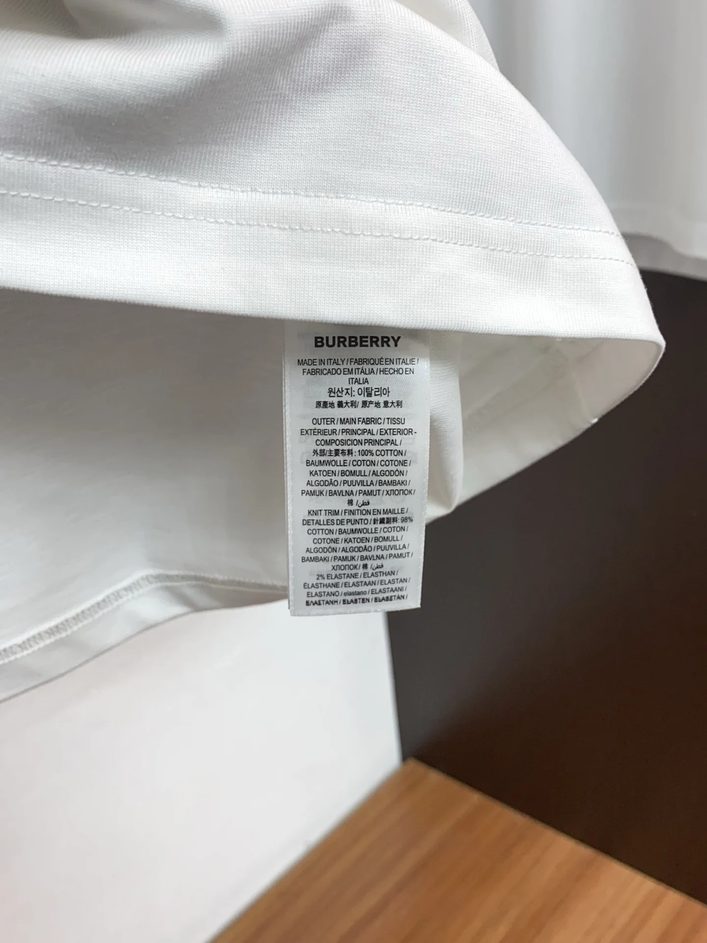 Burberry Round neck men s short sleeve T-shirt - Detail view 6