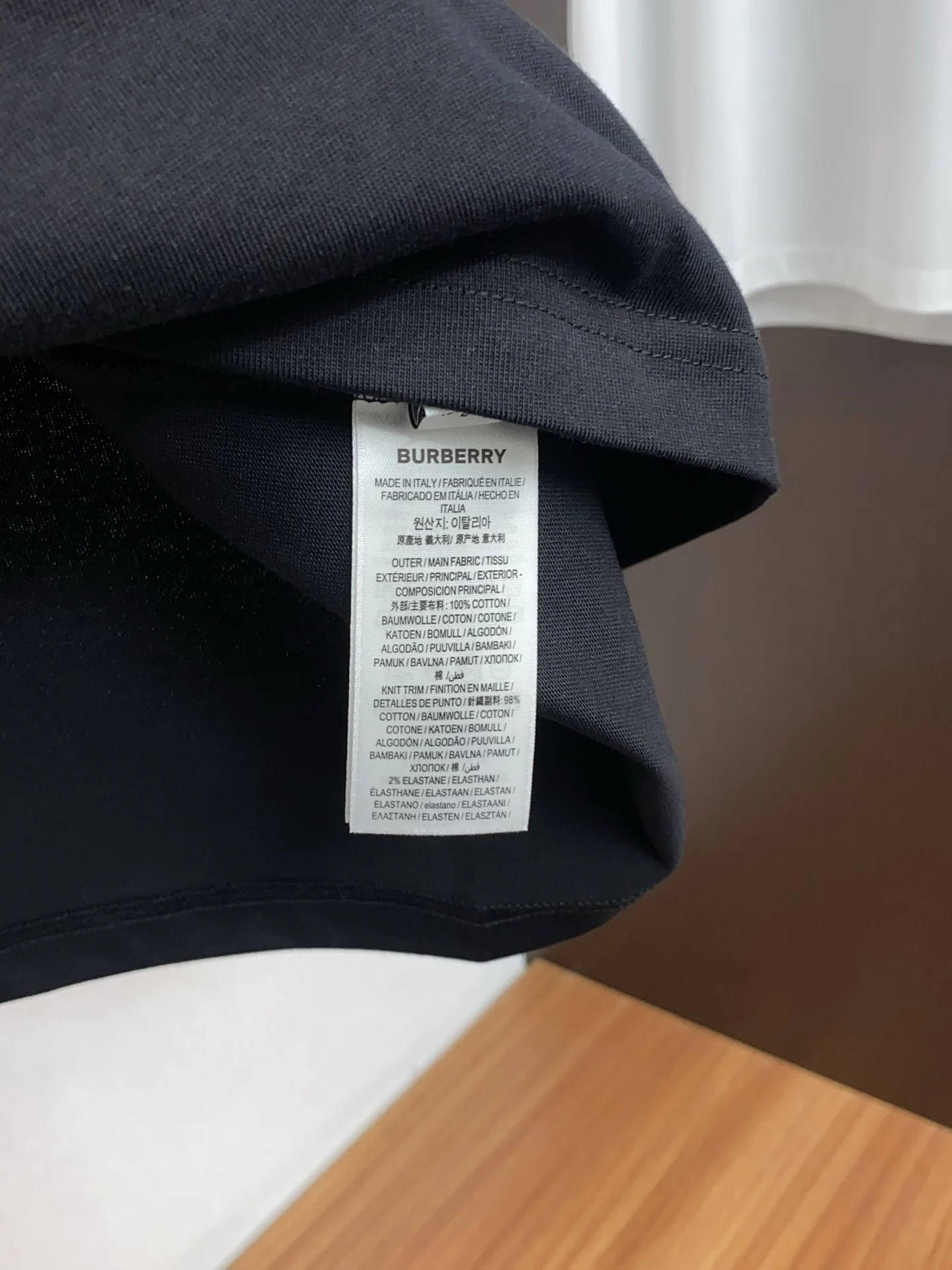 Burberry Round neck men s short sleeve T-shirt - Detail view 6