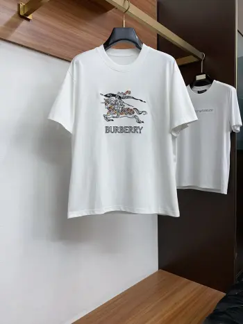 新工艺logo纯棉质微阔版圆领男士短袖T恤