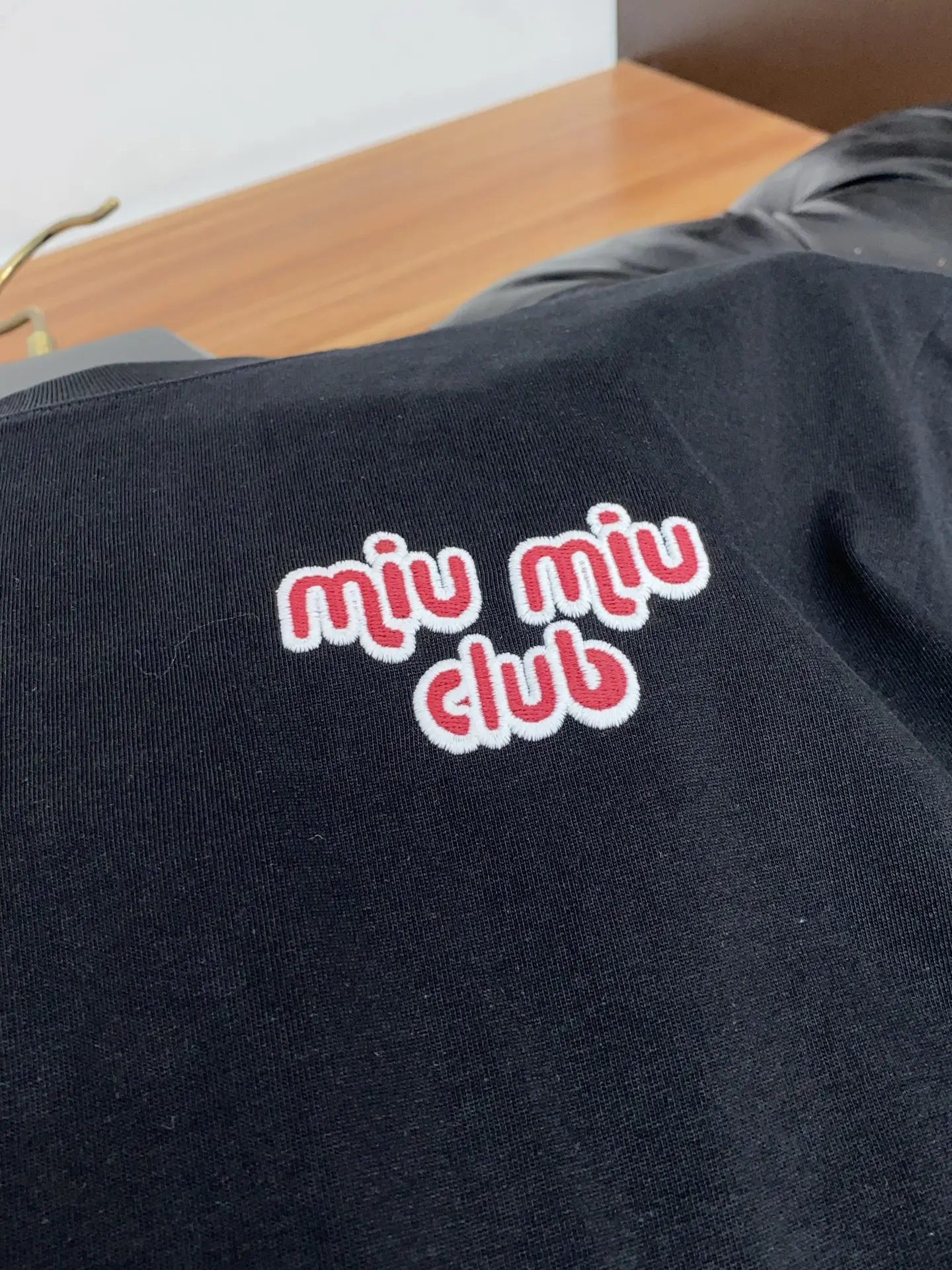 MIU MIU Round neck men s short sleeve T-shirt - Detail view 8