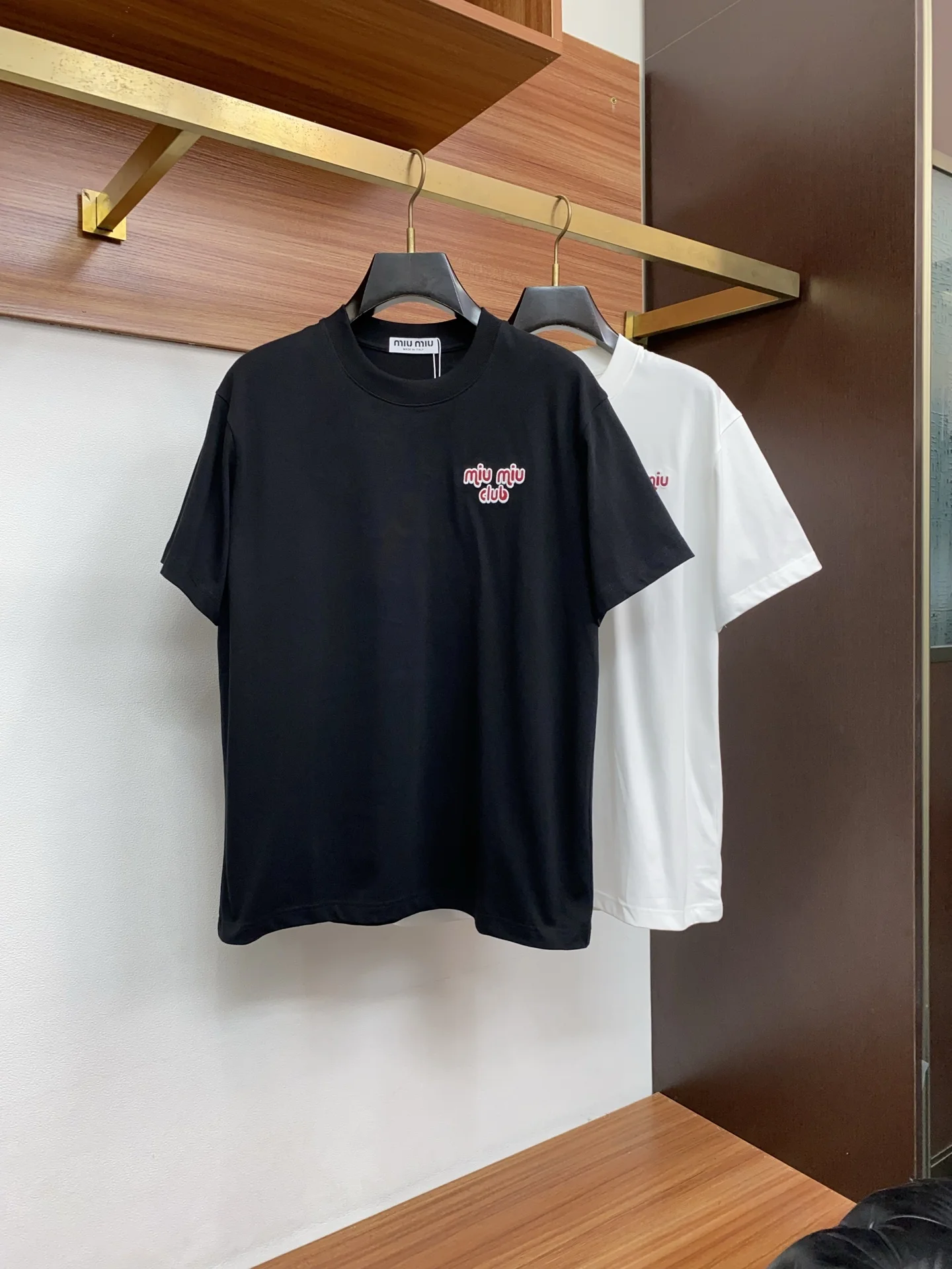 MIU MIU Round neck men s short sleeve T-shirt - Detail view 9