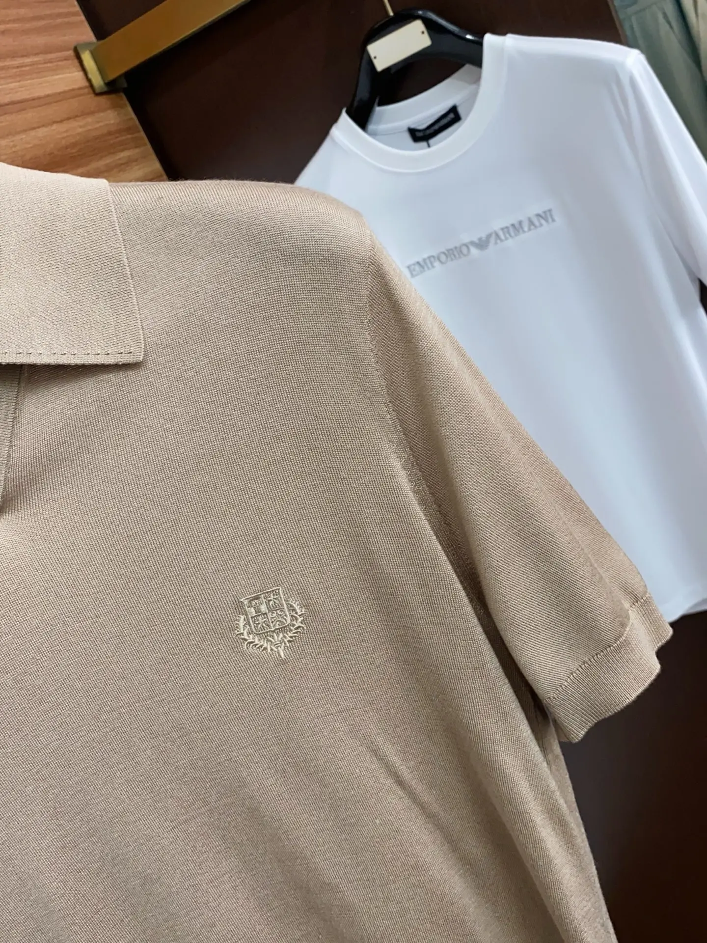 Loro Piana Men s Short Sleeve Polo Shirt - Detail view 4