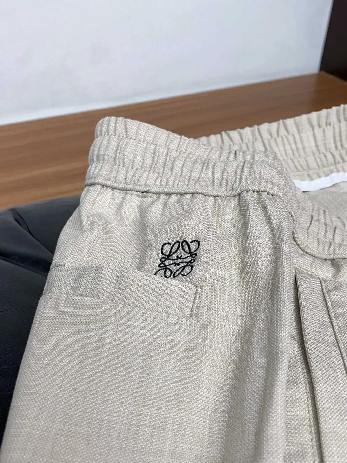 罗意威男士棉麻休闲裤 - 细节图 5