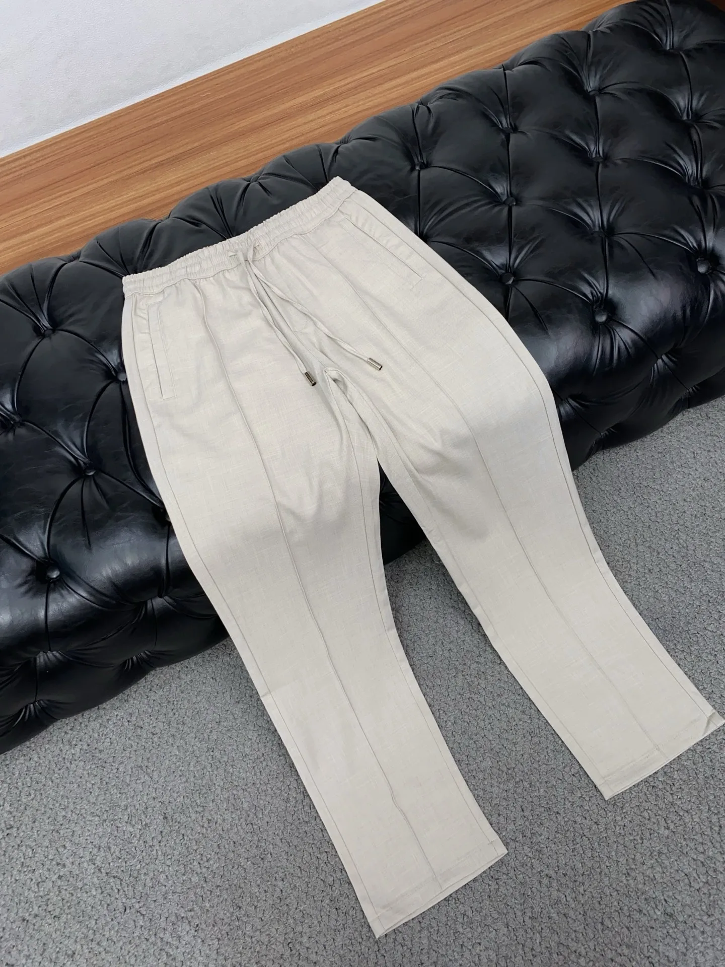 罗意威男士棉麻休闲裤 - 细节图 6