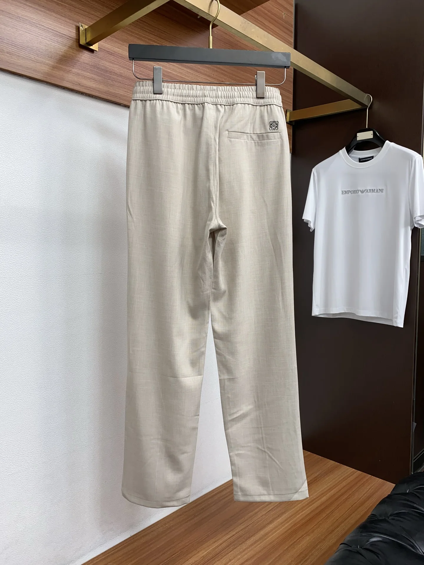 罗意威男士棉麻休闲裤 - 细节图 8