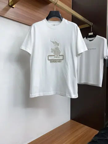 新工艺logo纯棉质微阔版圆领男士短袖T恤
