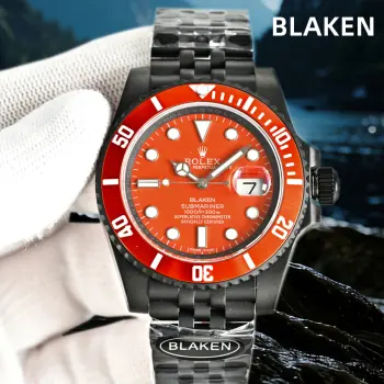 <p>第三代最新升级BLAKEN款水鬼系列 夜黑劳力士/五组表带系列 </p><p>劳.力士Rolex碳黑钢皇 改装劳.力士水鬼系列 巅峰神器 </p><p>1  BLAKEN高级改装水鬼系列 让您美美的 酷酷的 </p><p>2  表身DLC黑化处理 Blacken改装团队特有的暗夜黑表盘砂砾效果100%还原 </p><p>3  搭载一体3135机芯机械 稳定性强  </p><p>4  直径40毫米 厚度11毫米 </p><p>- 诚意之作 欢迎各路表友品鉴</p>