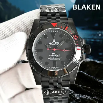 <p>第三代最新升级BLAKEN款水鬼系列 夜黑劳力士/五组表带系列 </p><p>劳.力士Rolex碳黑钢皇 改装劳.力士水鬼系列 巅峰神器 </p><p>1  BLAKEN高级改装水鬼系列 让您美美的 酷酷的 </p><p>2  表身DLC黑化处理 Blacken改装团队特有的暗夜黑表盘砂砾效果100%还原 </p><p>3  搭载一体3135机芯机械 稳定性强  </p><p>4  直径40毫米 厚度11毫米 </p><p>- 诚意之作 欢迎各路表友品鉴</p>