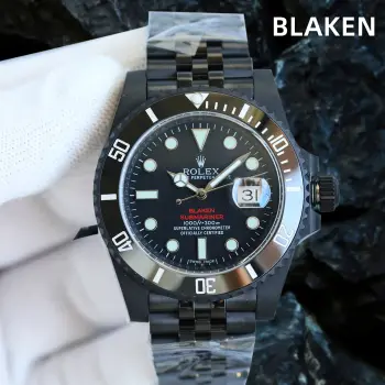 <p>第三代最新升级BLAKEN款水鬼系列 夜黑劳力士/五组表带系列 </p><p>劳.力士Rolex碳黑钢皇 改装劳.力士水鬼系列 巅峰神器 </p><p>1  BLAKEN高级改装水鬼系列 让您美美的 酷酷的 </p><p>2  表身DLC黑化处理 Blacken改装团队特有的暗夜黑表盘砂砾效果100%还原 </p><p>3  搭载一体3135机芯机械 稳定性强  </p><p>4  直径40毫米 厚度11毫米 </p><p>- 诚意之作 欢迎各路表友品鉴</p>