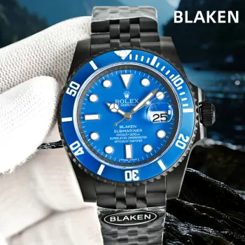 <p>第三代最新升级BLAKEN款水鬼系列 夜黑劳力士/五组表带系列 </p><p>劳.力士Rolex碳黑钢皇 改装劳.力士水鬼系列 巅峰神器 </p><p>1  BLAKEN高级改装水鬼系列 让您美美的 酷酷的 </p><p>2  表身DLC黑化处理 Blacken改装团队特有的暗夜黑表盘砂砾效果100%还原 </p><p>3  搭载一体3135机芯机械 稳定性强  </p><p>4  直径40毫米 厚度11毫米 </p><p>- 诚意之作 欢迎各路表友品鉴</p>
