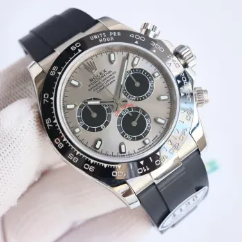 <p> clean/C厂 震撼发布 创造新的里程碑 劳力士 ROLEX 匠心打造市场最高级别7750芯宇宙计时 迪通拿系列 CM2 采用 丹东7750 三码合一 出货带测试报告 独家定制版7750一体机完美嵌入表壳 厚度达到史无前例的12.4mm 同步原装4130机芯的所有计时功能 只有clean厂的7750版本细节做工与大厂一致 与正品一致 大厂品质 </p>