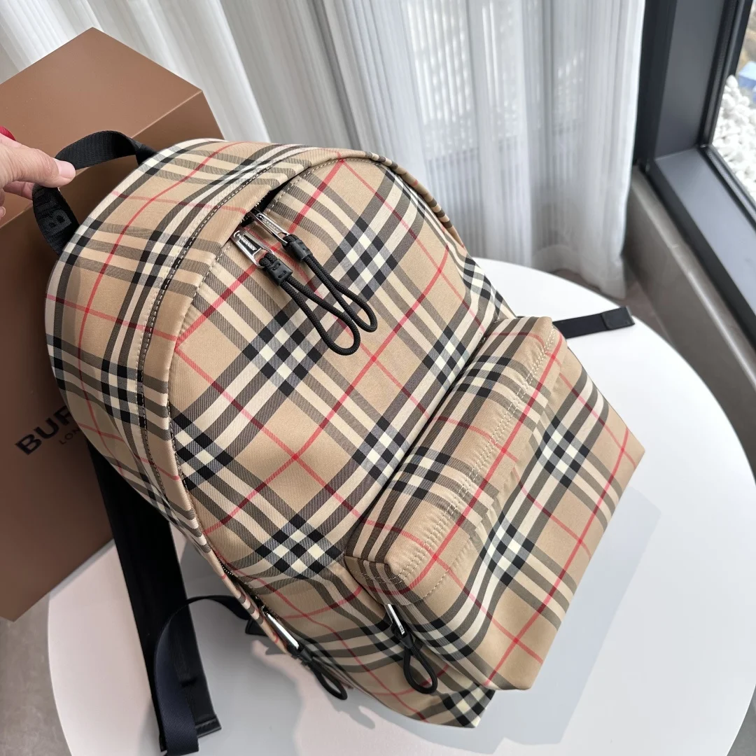Burberry 1091 Retro Plaid Nylon Backpack Backpack - Detail view 2