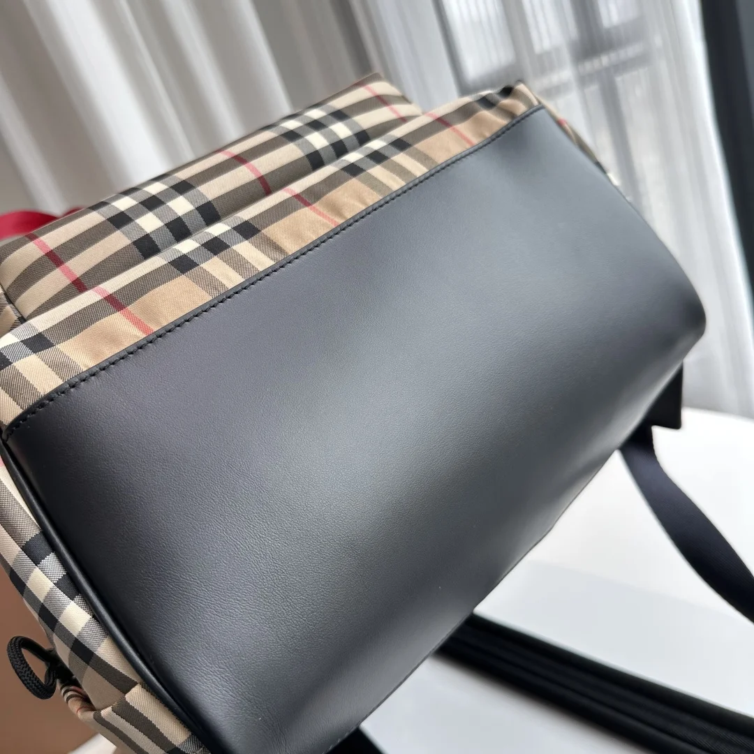 Burberry 1091 Retro Plaid Nylon Backpack Backpack - Detail view 8