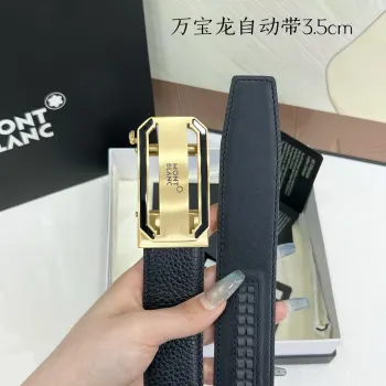 <p> 万宝龙 男士自动带进口小牛皮 手感细腻柔软 搭配纯钢自动精品钢扣 宽度 3.5cm</p>