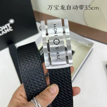 <p> 万宝龙 男士自动带进口小牛皮 手感细腻柔软 搭配纯钢自动精品钢扣 宽度 3.5cm</p>
