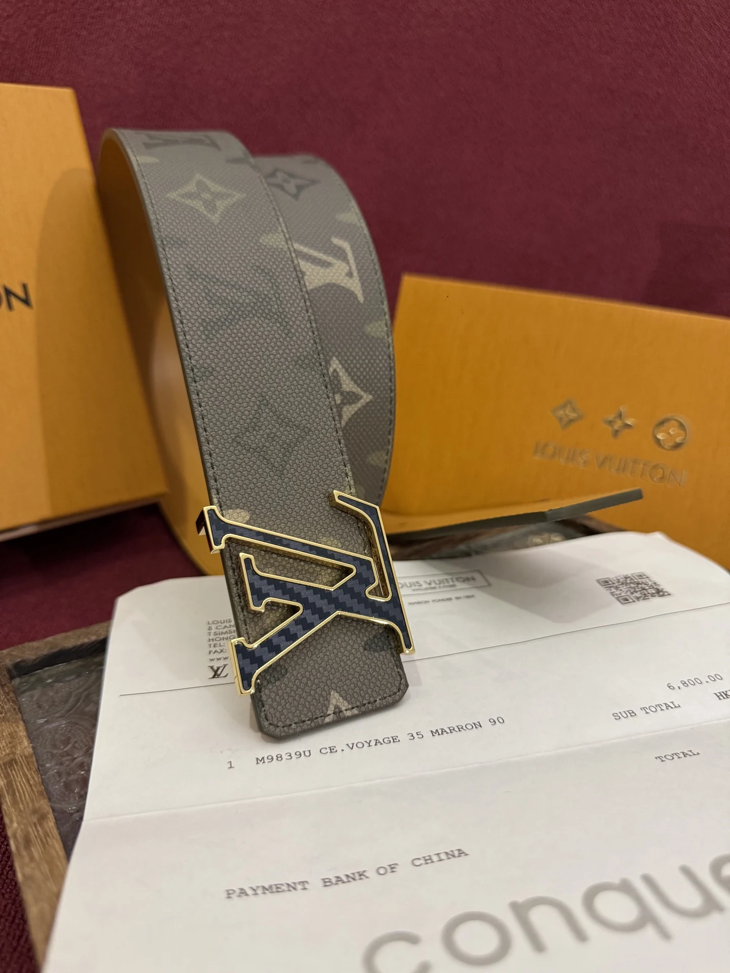 Louis Vuitton Men s Premium Printed Reversible Belt - Detail view 2