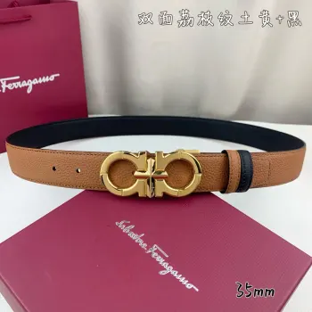 <p> Ferragamo.菲拉格慕 宽度3.5cm 高级定制款男士皮带 双面进口牛皮 可双面使用 自行选择搭配 真材实料 很有质感 时尚经典不失风范 搭配精品尾夹扣 长短可自行裁剪</p>