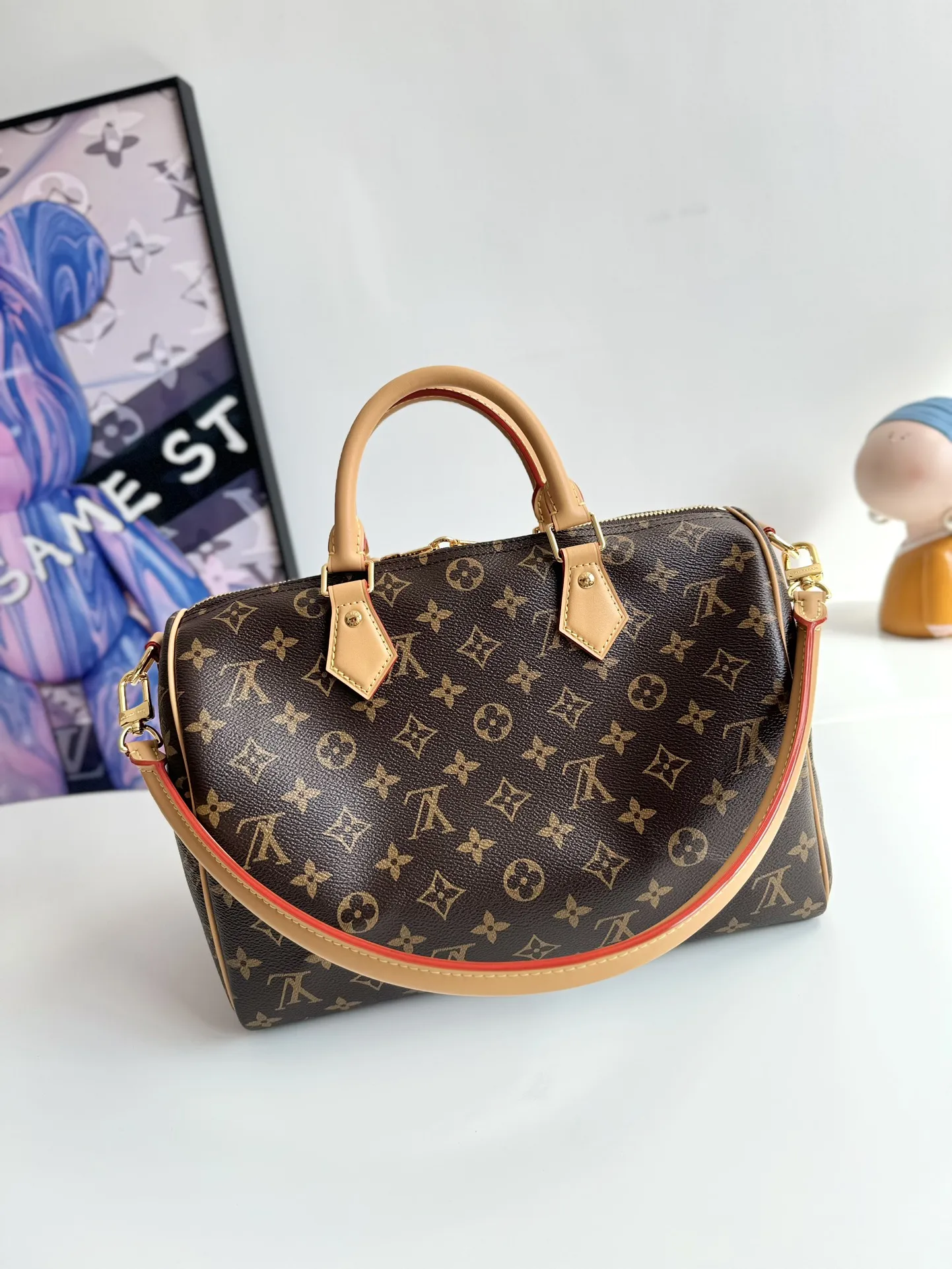 LVM11945 涂层帆布手袋 女士斜挎包 - 细节图 3