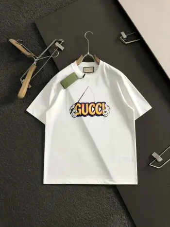 Cartoon Lettering Screen Printed Short Sleeve