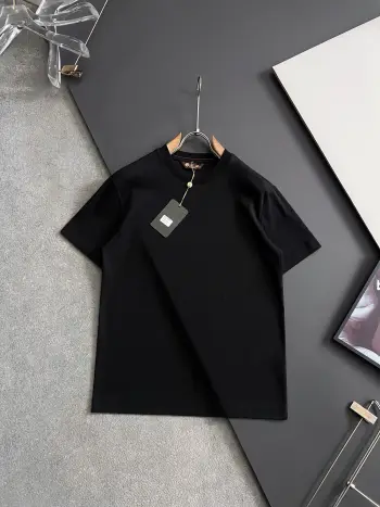 Double-strand mercerized high-quality imported milk silk T-shirt