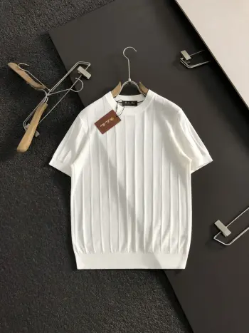 Acetic acid flax short sleeve