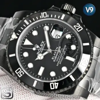 <p>太阳出品 V9-劳力士 ROLEX MT2 水鬼系列 BLAKEN-暗夜黑特别版</p><p>正品开模脱胎于黑水鬼116610LN 同步官网所有细节 一表一码  全新DLC镀黑工艺+防指纹图层 904L精钢材质表壳与表链 极细致化表盘工艺 搭载3135一体机芯 稳定性强 </p><p>直径40mm. 厚度12mm 太阳出品精致推荐男士机械腕表 </p>